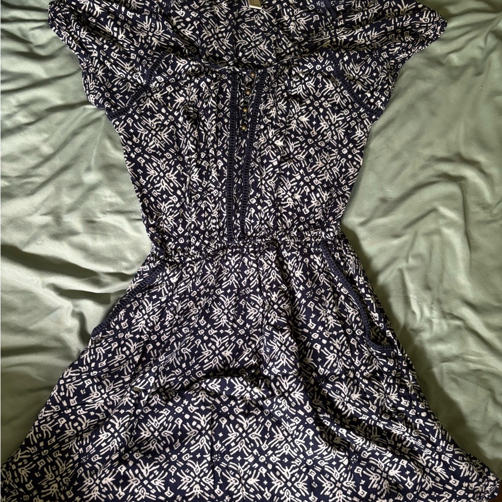 Forever 21 Navy and White Sundress